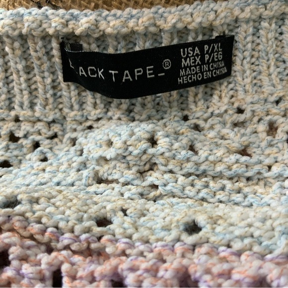 NWT Black Tape_ Ombré Crochet Boho Top Size XLP - Picture 9 of 11